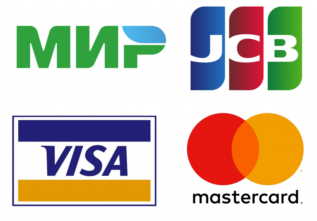 МИР, Mastercard, VISA, JCB